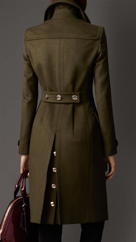 burberry cashmere coat green|burberry cashmere overcoat.